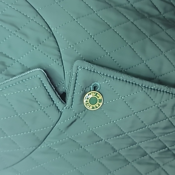 TALBOTS hunter Green quilted Preppy Hunting vest - Picture 5 of 7